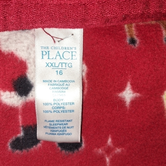 The children's place one Piece hooded holiday night suit size XXX/16 5/$25 - Picture 3 of 4